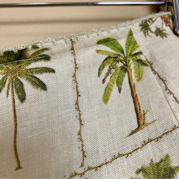 Agua Bendita Herbarium Linen Palm Print Pants - Picture 8 of 12